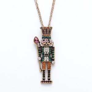 Crystal Nutcracker Pendant Necklace